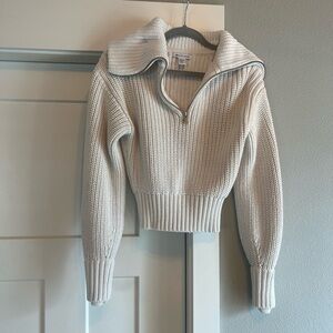 White Athleta Sweater